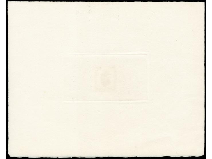 1945, lion 0,30 fr., epreuve d'artiste in black with engraver's signature