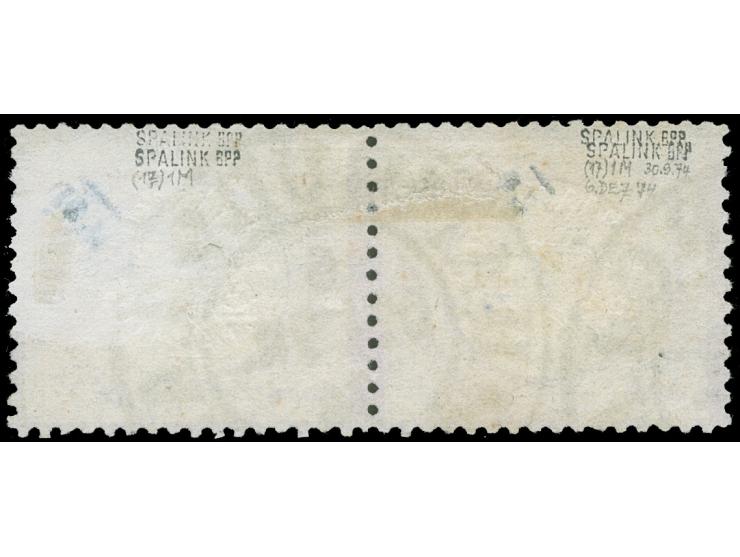 “HAMBURG I.A. 6.DECBR.74” (Spalink 17-4M) einmal klar und fast kpl. und zusätzlicher Teilabaschlag auf senkrechtem Paar &nbsp