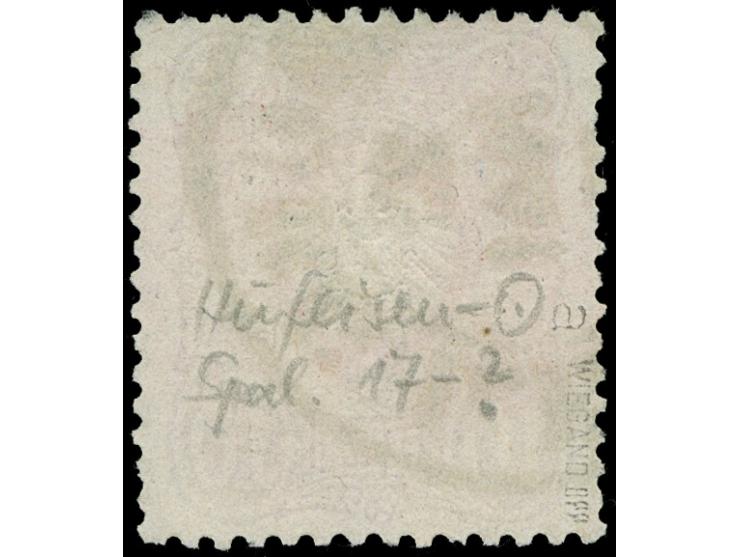 “HAMBURG-L.E. 23.MAI.(75)” (Spalink 17-13) klarer Teilabschlag ohne Jahreszahl auf Ausgabe 10 Pfge. karminrosa. Die farbfrisc