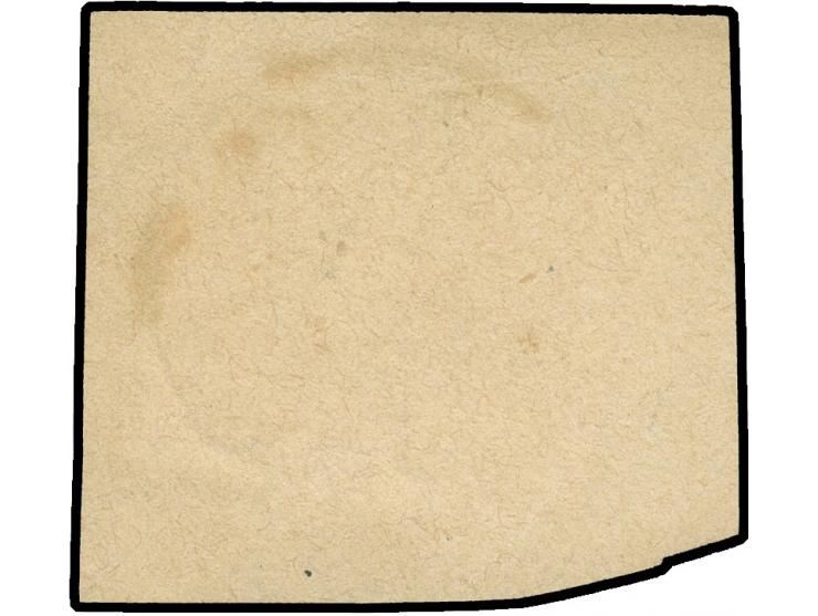 “LÜBECK 16.3.75” (Spalink 22-1) sehr klar und kpl. auf großer Schild 5 Gr. ockerbraun auf Briefstück. Die farbfrische Marke i