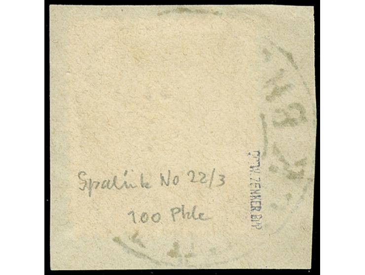 “LÜ'BECK BHF. E.P.B. 25.SEPTR.79” (Spalink 22-3) sehr klar und kpl. auf Ausgabe 1875 10 Pfge bräunlichrosa auf Briefstück. Di