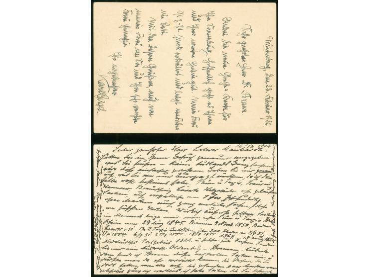 1932, Goethe, &nbsp;Karte 6 Pfg. mit Ersttagsstempel bedarfsgebraucht von Heringsdorf nach Tangermünde sowie mit Zufrankatur,