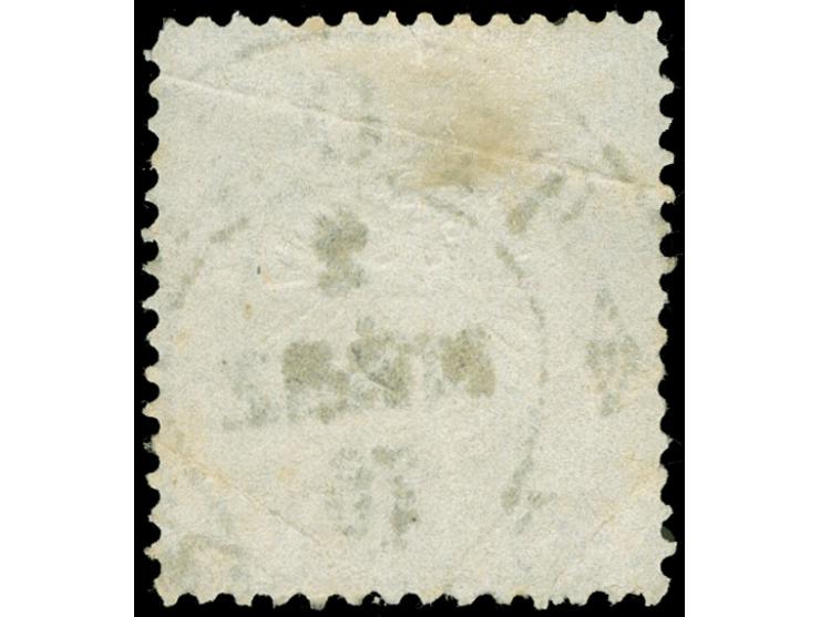 “THORN 2.MÄRZ.75” (Spalink 38-2) recht klar und fast zentrisch auf großer Schild 5 Gr. ockerbraun. Die farbfrische Marke ist 