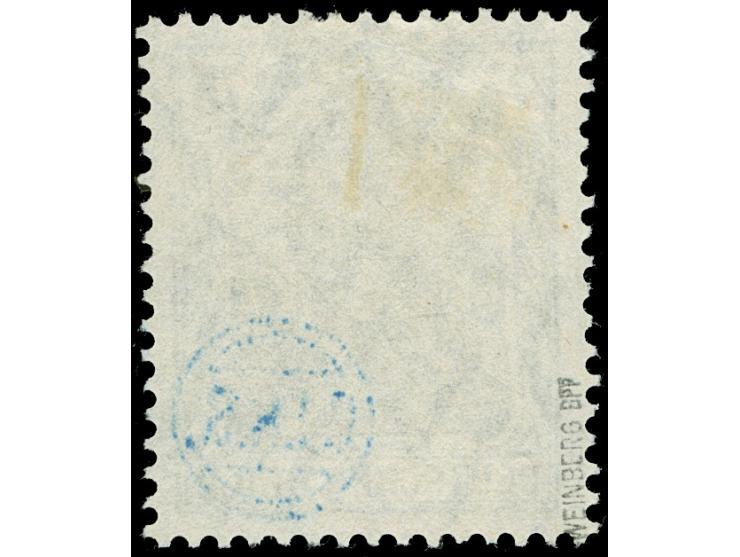 1920, Germania 75 Pfg. schwarzblaugrün/gelbschwarz, gestempelt, tadellos, Kurzbefund Gruber BPP (1999)