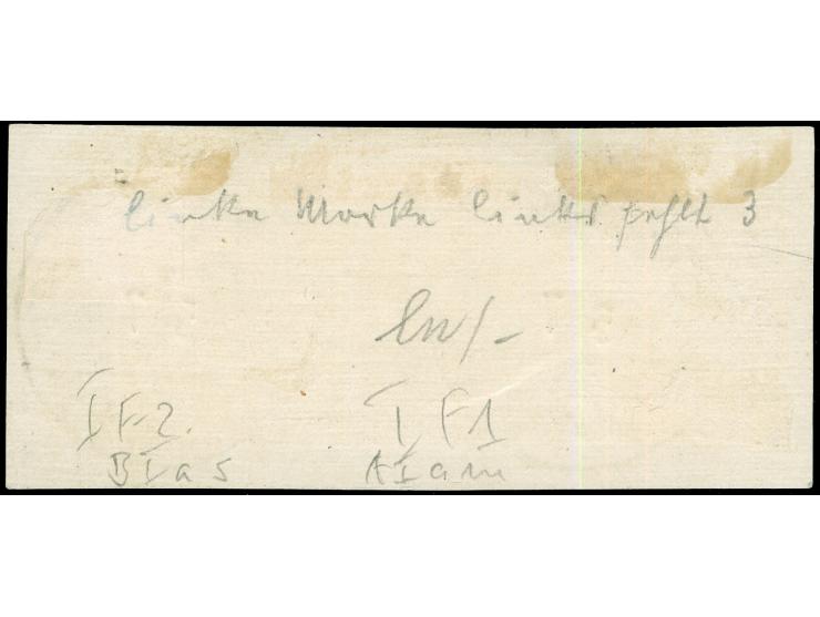 1920, Germania 3 Mark auf 3 Pfg., waagerechtes Paar mit den Aufdrucktypen AIam und BIas, gestempelt “MARIENWERDER (WESTPR.) 1
