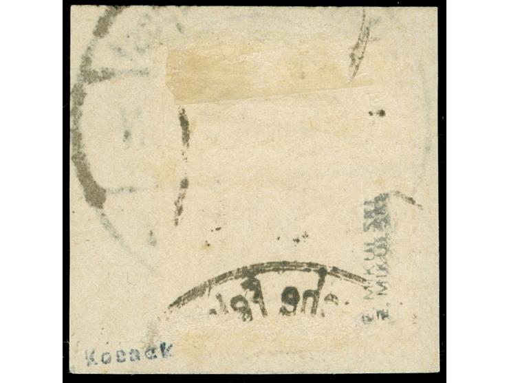 1920, Aufdrucktype II, violettblauer Aufdruck, 10 Pfg. dunkelkarminrot, kopfstehender Aufdruck, sauber gestempelt “Deutsche F
