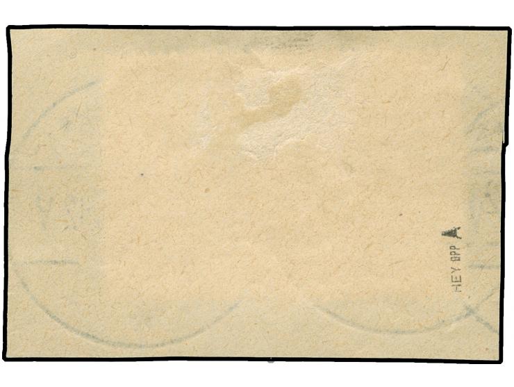 1916/18, Germania 1 M. dunkelbräunlichrot, 26:17 Zähnungslöcher, sauber gestempelt “WOLKOWYSK 21.5.17” auf Briefstück, tadell
