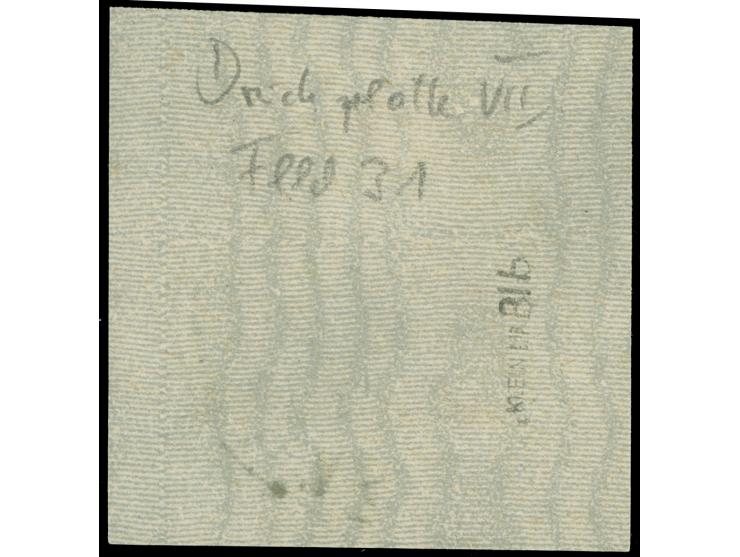 1920, Germania 2 Mark auf 2 ½ Pfg dunkelolivgrau, Aufdrucktype BIb, Aufdruckfeld 31 von Platte 7, sauber gestempelt “MARIENBU