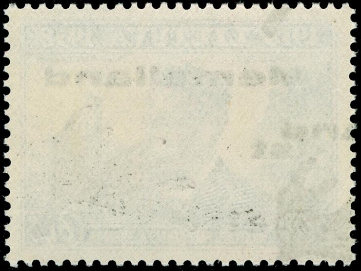 1939, 60 C. schwarzgraublau, doppelter, gleichstarker Aufdruck in Type I, postfrisch, tadellos, unsigniert, Fotobefund Huylma