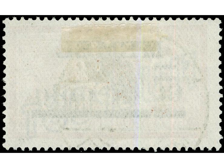 1922, Flugpost 60 Pfg. auf 40 C. mittelkarminrot/türkisgrau, wießes Papier, mit Abart “nachgezogene Druckbuchstaben”, sauber 