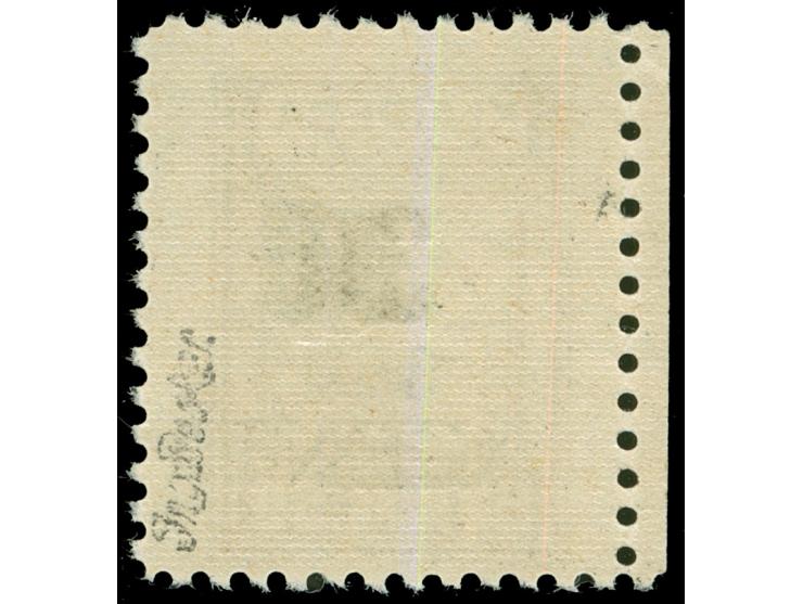 1923, Angliederung des Memellandes an Litauen 30 C. auf 50 M. dunkelockerbraun, doppelter, gleichstarker Aufdruck, postfrisch