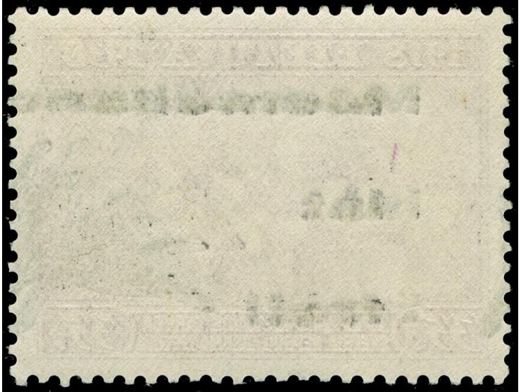 1939, 35 C. rosakarmin, doppelter, gleichstarker Aufdruck in Type II, postfrisch, tadellos, unsigniert, Fotobefund Huylmans B