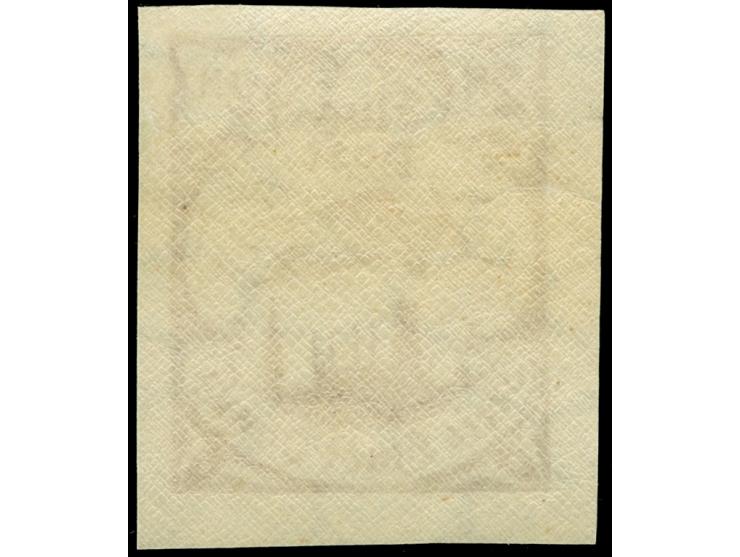 1923, Flugpost 2 M. braunorange, ungezähnter Probedruck ohne Rosettenunterdruck, Ausschnitt aus Kleinbogen, sauber ungebrauch