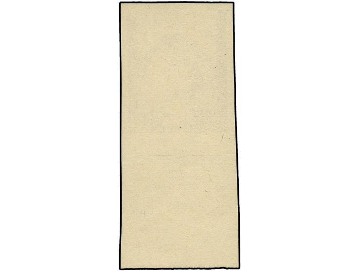 1943, 400. Todestag von Nikolaus Kopernikus, 1 + 1 Zl., ungezähnter Probedruck auf holhaltigem, gelblichem Andruckpapier, ohn