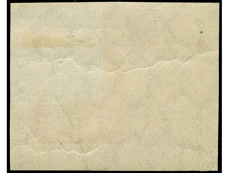 1921, Tuberkulose-Woche 30 Pfg., linkes Seitenrandstück, ungezähnter Phasendruck in ockerbraun, nur die Silhouette des Hinteg