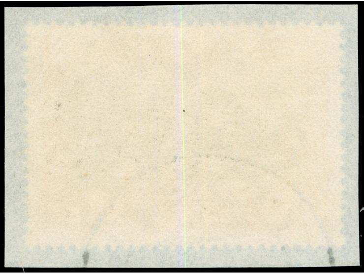 1936/39, Ansichten 1 G. gelblichrot/schwarz, Plattenfehler “gebogener senkrechter Strich im O und abweichenes i in Oliva” (Fe