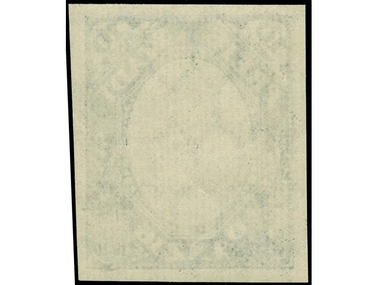 1923, Kogge 10 M. schwarzgraugrün, ungezähnter Phasendruck ohne Mittelstück, postfrisch, tadellos, unsigniert, Fotobefund Gru