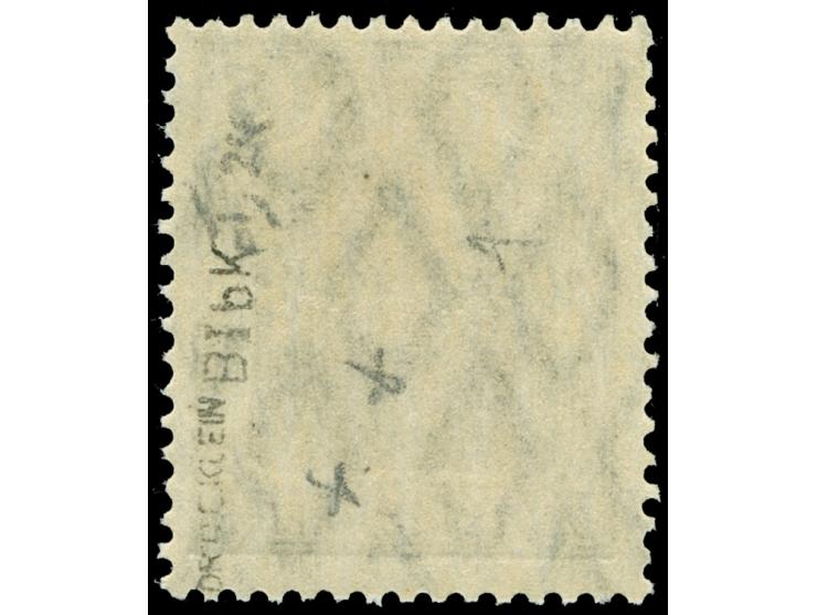 1920, Germania 3 M. auf 3 Pfg. dunkelorangebraun, Aufdruck Type BIb, kopfstehender Aufdruck, postfrisch, tadellos, Bleistiftz