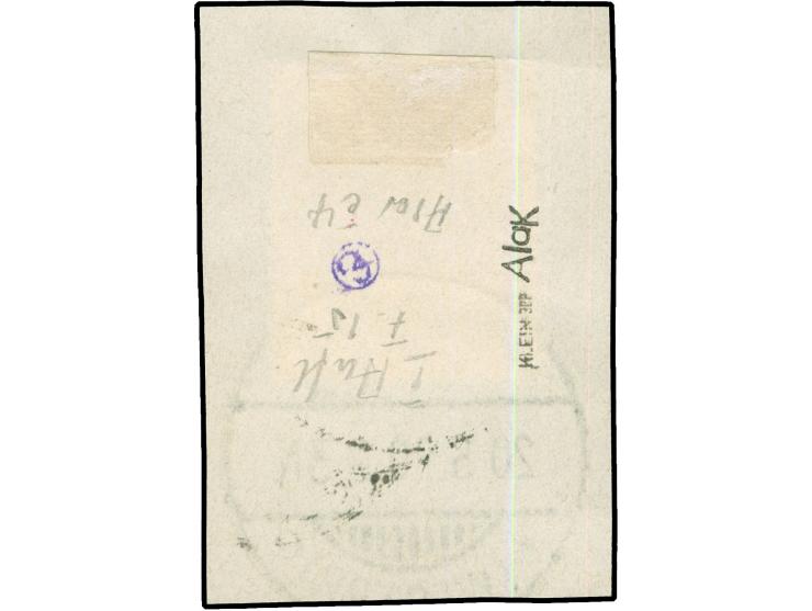 1920, Germania 3 M. auf 3 Pfg. dunkelorangebraun, Aufdruck Type AIa, kopfstehender Aufdruck, sauber gestempelt “Marienwerder 