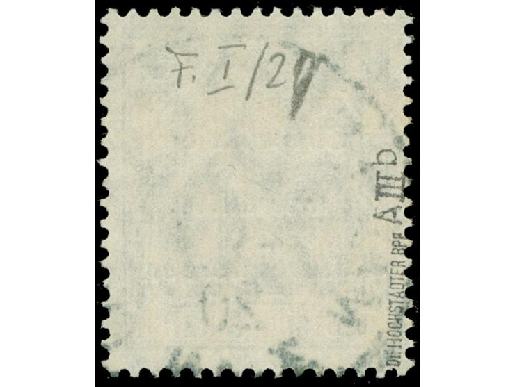1920, Germania 3 M. auf 3 Pfg. dunkelorangebraun, Aufdruck Type AIIIb, sauber gestempelt “MARIENBURG (WESTPR.) 2 20.7.20”, ta
