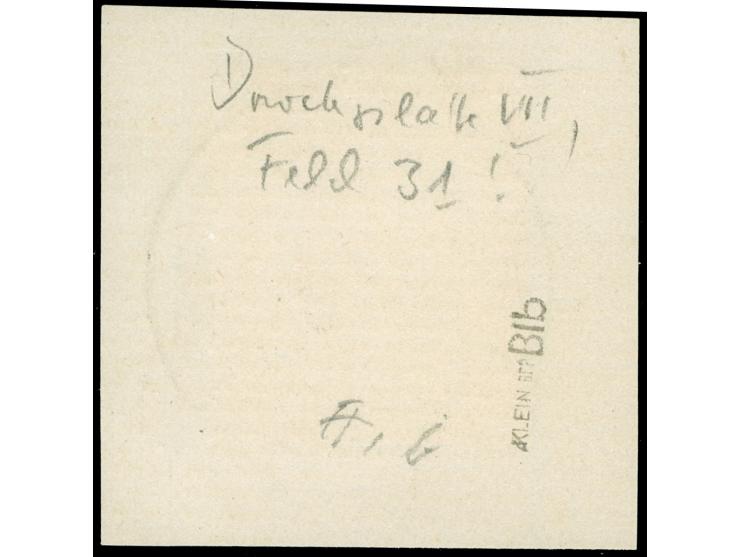 1920, Germania 3 M. auf 3 Pfg. dunkelorangebraun, Aufdruck Type BIb, Aufdruckfeld 31 von Druckplatte VII, sauber gestempelt “