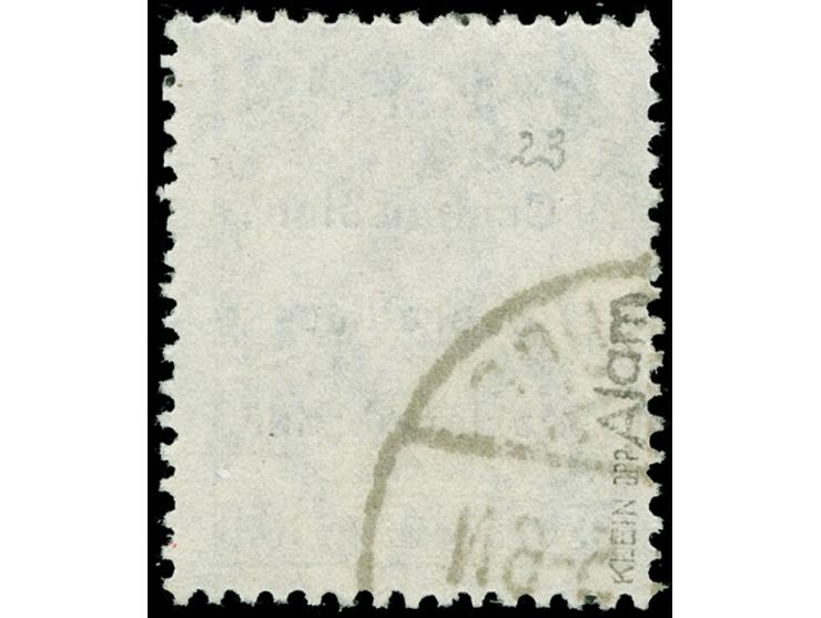 1920, Germania 2 M. auf 2 ½ Pfg. dunkelolivgrau, Aufdruck Type AIam, gestempelt, tadellos, sign. Klein BPP
