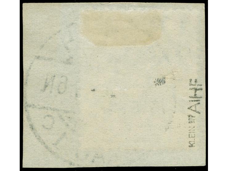 1920, Germania 1 M. auf 2 ½ Pfg. dunkelolivgrau, Aufdruck Type AIHF, sauber gestempelt “DEUTSCH-EYLAU 1 c -3.7.20” auf Briefs