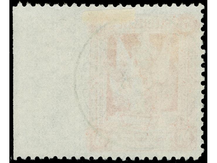 1920, 2. Mailänder Ausgabe 3 M. dunkelzinnober, rechtes Seitenrandstück, dort ungezähnt, sauber gestempelt “MARIENBURG (WESTP