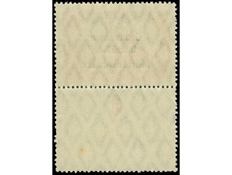 1920, Germania 1 M. dunkelrosa, Unterrandstück mit allseits durchgezähntem Bogenrand in Markengröße, postfrisch, kleiner Flec