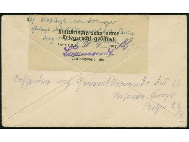 1917, BIR-EL-SEBEE 29.1.917 (Beersheba, Coles-Walker no.108) bilingual cds. clear on Turkey postal stationery envelope 20 par