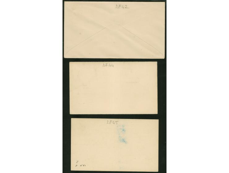 1879/1910, 14 postal stationery cards and 2 answering cards plus 4 envelopes, 3 unused 1 used, mainly fine.