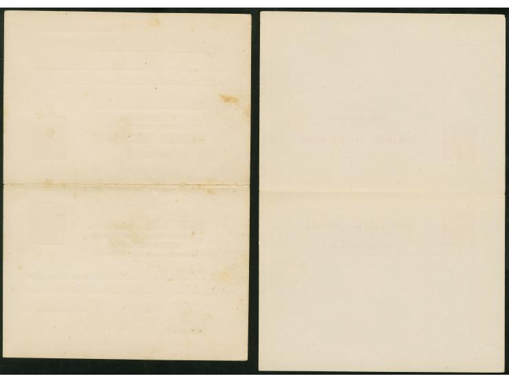 1879/1910, 14 postal stationery cards and 2 answering cards plus 4 envelopes, 3 unused 1 used, mainly fine.