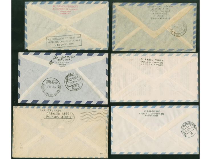 1928/1960, 40 air mail covers, first flights and FDC, aerea postal stationery, many via Condor and L.A.T.I., B.S.A.A., includ