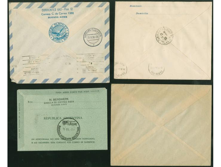 1928/1960, 40 air mail covers, first flights and FDC, aerea postal stationery, many via Condor and L.A.T.I., B.S.A.A., includ