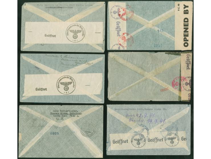 1928/1960, 40 air mail covers, first flights and FDC, aerea postal stationery, many via Condor and L.A.T.I., B.S.A.A., includ