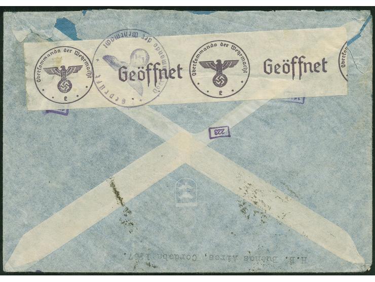 1928/1960, 40 air mail covers, first flights and FDC, aerea postal stationery, many via Condor and L.A.T.I., B.S.A.A., includ