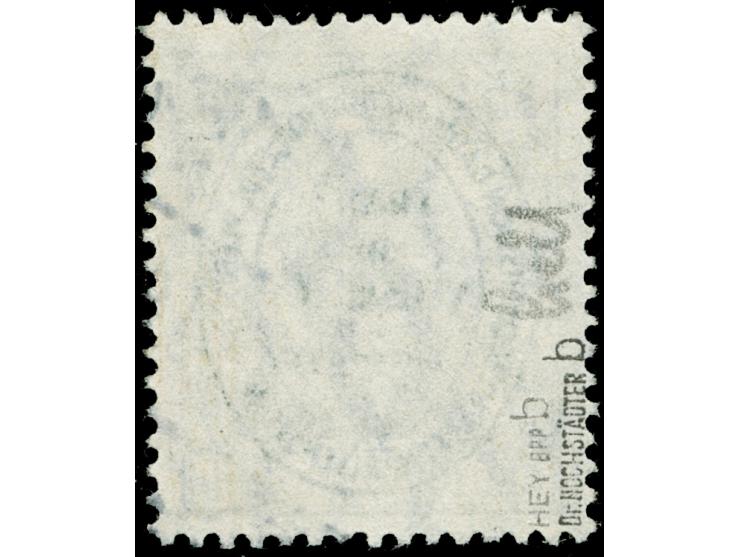 1920, Ovalaufdruck auf Germania 15 Pfg. violettschwarz, gestempelt, tadellos, sign. Dr. Hochstädter BPP, Hey BPP
