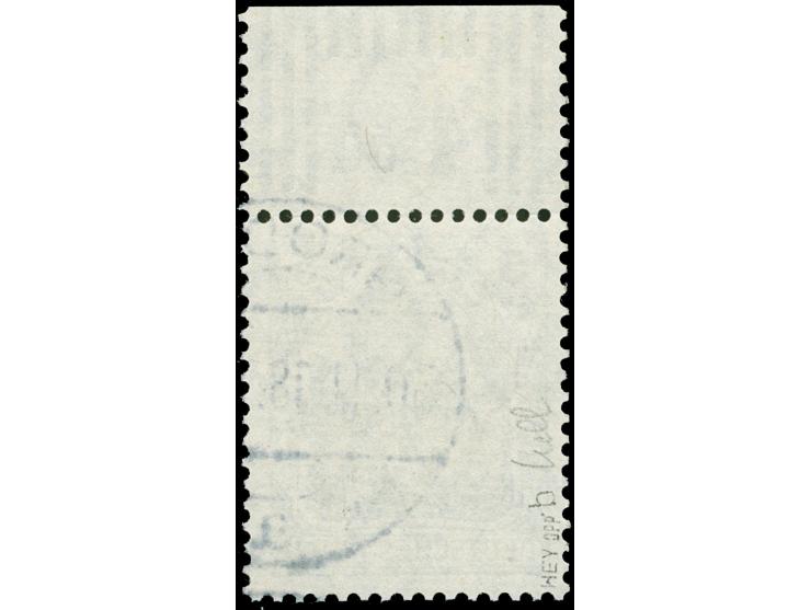 1916, Germania 5 Pfg. schwärzlichopalgrün, Aufdruck rußig, Oberrandstück, Walzendruck, sauber gestempelt “GRODNO 30.11.18”, t