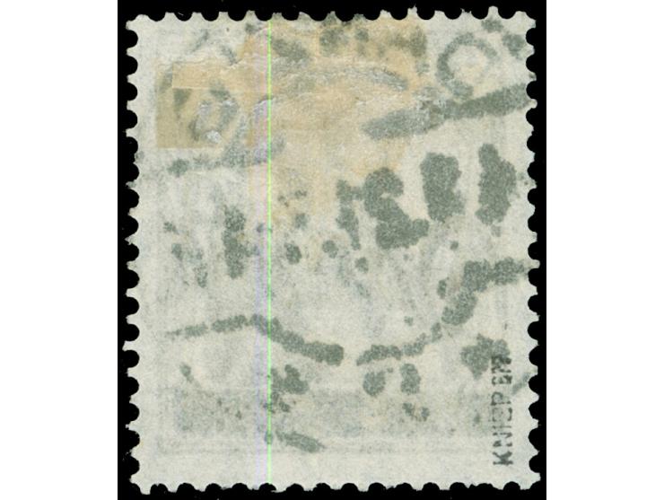1920, Kleiner Innendienst 2 Pfg. dunkelgelbgrau, sauber gestempelt “DANZIG * 2 a 4.1.21”, zwei kurze Zähne unten, sonst tadel