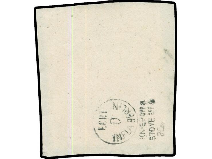 1920, Kleiner Innendienst 40 Pfg. karminrot/schwarz, sauber und zeitgerecht gestempelt “ZOPPOT 22.4.21” auf Briefstück, tadel