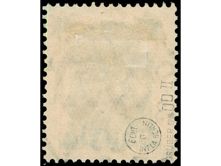 1920, Sternaufdrucke 60 auf 30 Pfg., doppelter Aufdruck, der zweite Aufdruck schwächer, sauber und zeitgerecht gestempelt “DA