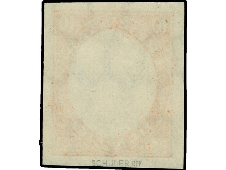 1921, Kogge 10 Pfg., undurchstochener Phasendruck nur des Rahmens in orange, postfrisch, tadellos, sign. Schüler BPP&nbsp;