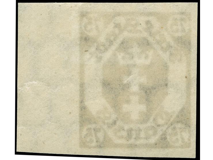 1922, Kleines Staatswappen 75 Pfg., ungezähnt, rechtes Seitenrandstück, postfrisch, tadellos, unsigniert