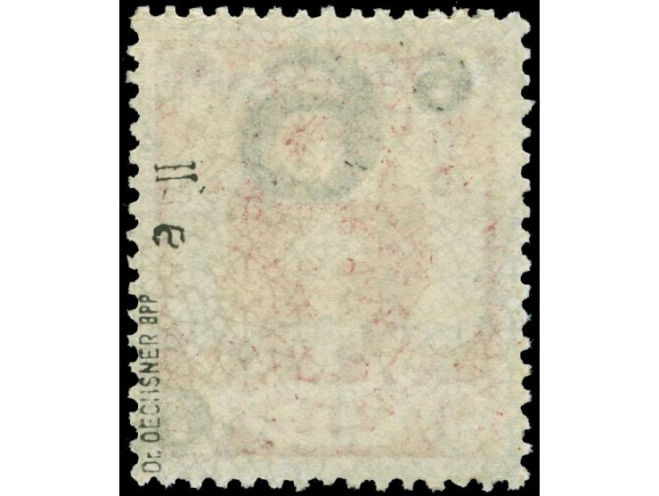 1922, Kleines Staatswappen 6 auf 3 M., Unterdruck nur rückseitig, postfrisch, tadellos, sign. Oechsner BPP&nbsp;