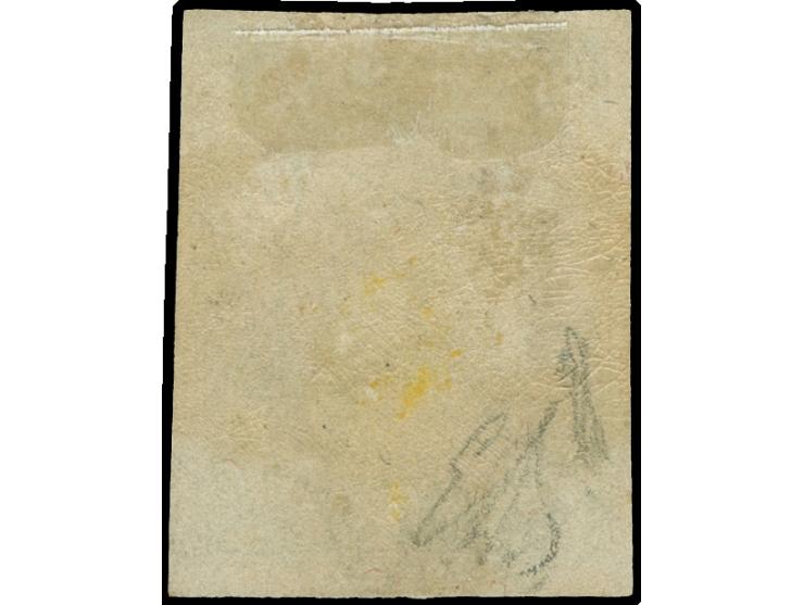 1861, ⅓ Gr. gelblichgrün, farbfrisch und allseits voll- bis breitrandig, ungebraucht mit Teilen der Originalgummierung, zum T