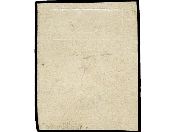 1861, ½ Gr. orangebraun, farbfrisch, allseits vollrandig, ungebraucht ohne Gummi, in einwandfreier Erhaltung, sign. Bühler un