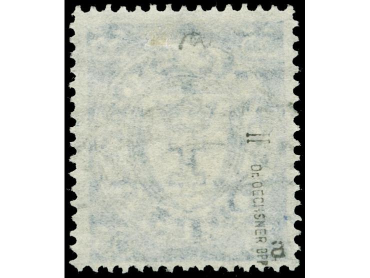 1925, Staatswappen 35 Pfg. ultramarin, Plattenfehler “D von Danzig unten beschädigt, Ovallinie darunter gebrochen und nach au
