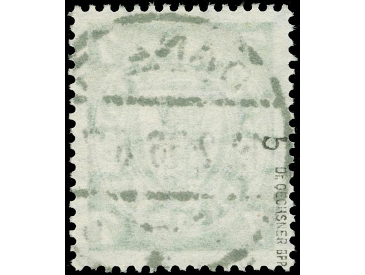 1933, Staatswappen 7 Pfg. dunkelgelblichgrün, sauber gestempelt “DANZIG 19.2.26”, tadellos, sign. Dr. Oechsner BPP