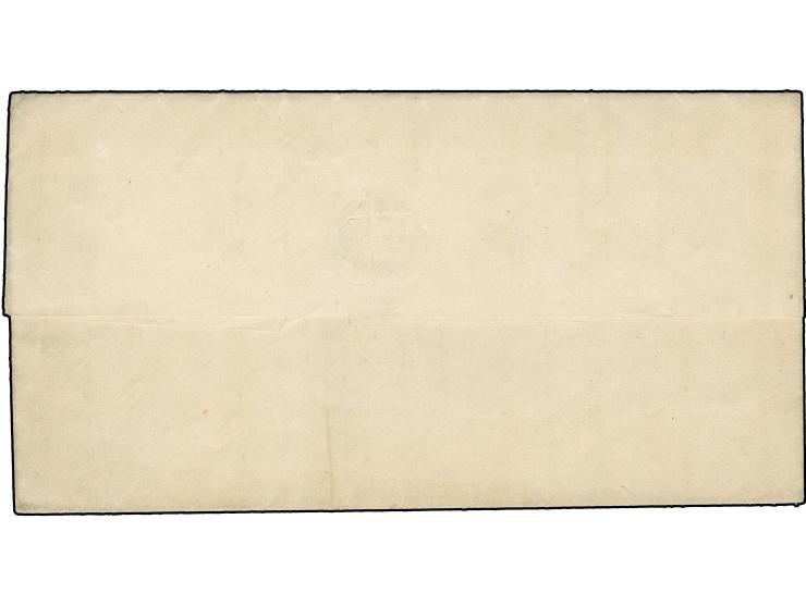 1862, ½&nbsp;Gr. mittelrötlichorange mit Durchstich 11¾, mit blauem Rahmenstempel “JEVER 6.8.(67)” auf kpl. Faltbrief in den 