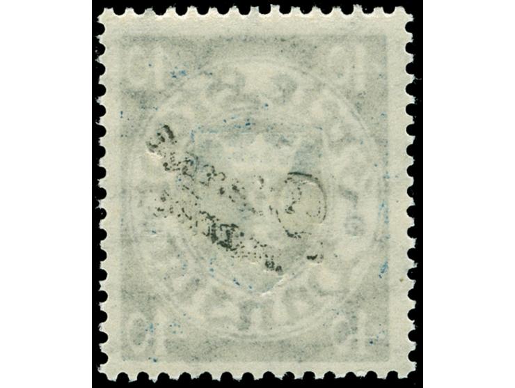 1924, Staatswappen 40 Pfg. schwärzlichviolettultramarin/mittelcyanblau, postfrisch, tadellos, unsigniert, Kurzbefund Soecknic